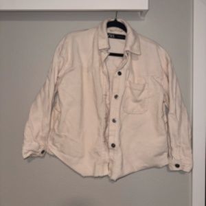ZARA Corduroy Cream Jacket (XS)